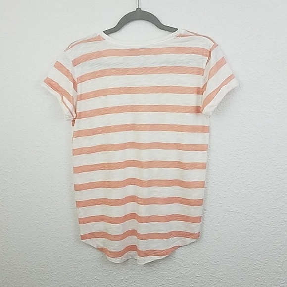 american rag small tshirt striped pocket roll hem - Picture 5 of 5